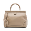 Gucci Medium Calfskin Bold Bamboo Top Handle Bag Secondhand