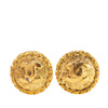 Secondhand Chanel Gold Plated CC Windmill Clip On Earrings