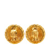 Secondhand Chanel Gold Plated CC Windmill Clip On Earrings