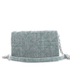 Caro Tweed Blue Shoulder Bag Secondhand