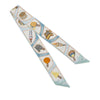 Hermès Funny Ice Cream Silk Twilly Scarf Secondhand