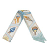 Hermès Funny Ice Cream Silk Twilly Scarf Secondhand
