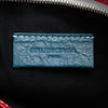 Balenciaga Lambskin Striped Bazar Clutch Secondhand