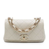 Secondhand Chanel Medium Quilted Lambskin Twist Chain Enamel CC Flap