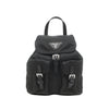 Prada Mini Saffiano Trimmed Tessuto Chain Backpack Secondhand