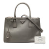 Prada Large Saffiano Lux Galleria Double Zip Satchel Secondhand
