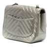 Chanel Mini Square Classic Chevron Iridescent Lambskin Single Flap Secondhand