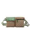 Gucci GG Canvas Web Double Pocket Belt Bag Secondhand