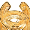 Chanel CC Gold Plated Quilted Brooch Secondhand