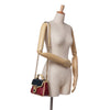 Secondhand Gucci Mini Tricolor GG Marmont Matelasse Leather Torchon Top Handle Bag