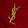 Saint Laurent Small Velvet Monogram Matelasse LouLou Shoulder Bag Secondhand