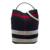 Burberry Medium Mega Check Canvas Ashby Bucket Bag Secondhand