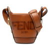 Fendi Leather Debossed Logo Bucket Bag Secondhand