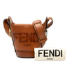 Fendi Leather Debossed Logo Bucket Bag Secondhand