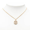 Chanel Gold Plated CC Faux Pearl Pendant Necklace Secondhand