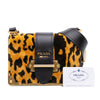 Prada City Calf Trimmed Velvet Leopard Print Cahier Crossbody Secondhand