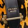Prada City Calf Trimmed Velvet Leopard Print Cahier Crossbody Secondhand