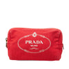 Prada Canvas Canapa Logo Pouch Secondhand