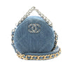 Secondhand Chanel Denim 19 Round Clutch with Chain