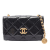 Chanel CC Quilted Patent Medallion Single Flap Secondhand
