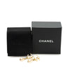 Chanel Gold Plated CC Faux Pearl Drop Clip on Earrings Secondhand