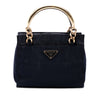 Prada Tessuto Metal Handle Bag Secondhand