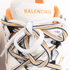 Balenciaga Track Panel Style Mesh and Nylon Sneakers in White x Orange, Size 41 EU Secondhand