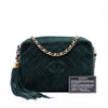 Chanel CC Chevron Suede Tassel Camera Bag Secondhand