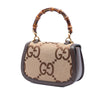 Gucci Small Jumbo GG Canvas Bamboo 1947 Top Handle Bag Secondhand