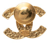 Chanel CC Gold Plated Enamel Pin Brooch Secondhand
