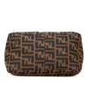 Fendi Zucca Canvas Double Flap Shoulder Bag Secondhand