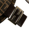 Fendi Zucca Canvas Double Flap Shoulder Bag Secondhand