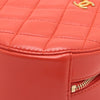 Chanel CC Quilted Lambskin Pearl Crush Round Clutch with Chain Secondhand