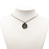 Chanel Brass Camellia Resin Strass Pendant Necklace Secondhand