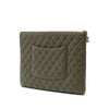 Chanel Large Quilted Lambskin Cuba La Habana O Case Clutch Secondhand