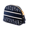 Dior Oblique Embroidered Velvet Cosmetic Pouch Secondhand