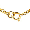 Secondhand Chanel Gold Plated CC Round Pendant Necklace