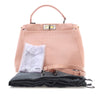 Fendi Medium Checkered Leather Sequin Peekaboo Iconic Satchel Secondhand