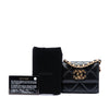 Chanel Quilted Lambskin 19 Flap Coin Purse With Chain Secondhand