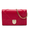 Dior Grained Calfskin Diorama Wallet on Chain Secondhand