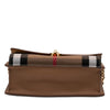 Burberry Small Leather and House Check Canvas Derby Macken Crossbody Secondhand