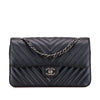Chanel Medium Classic Chevron Caviar Double Flap Secondhand