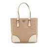 Prada Cinghiale Trimmed Canvas Canapa Tote Secondhand