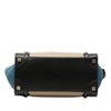 Celine Micro Tricolor Calfskin and Nubuck Luggage Tote Secondhand