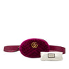 Gucci GG Marmont Matelasse Velvet Belt Bag Secondhand