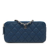 Chanel Small Quilted Caviar Clutch With Chain Secondhand