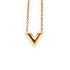 Louis Vuitton Gold Plated Essential V Necklace Secondhand