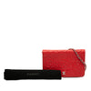 Chanel CC Embossed Lambskin Camellia Wallet On Chain Secondhand