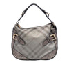 Burberry Supernova Check Coated Canvas and Metallic Leather Shoulder Bag Secondhand