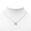 Dior Brass and Strass CD Logo Pendant Necklace Secondhand